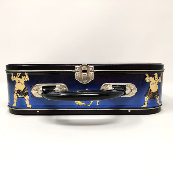 Sumo Basho Metal Lunch Box Vintage 1998 Fun Retro Collectible Wrestling Japan - Picture 10 of 16